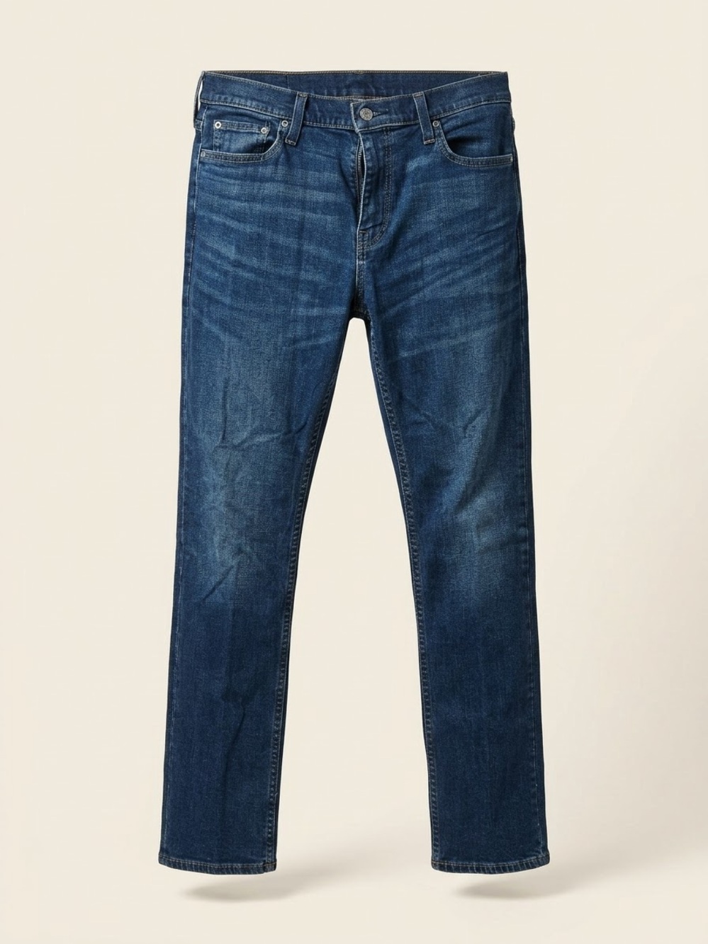 Hollister Men's Slim Straight Jeans in Indigo Blue